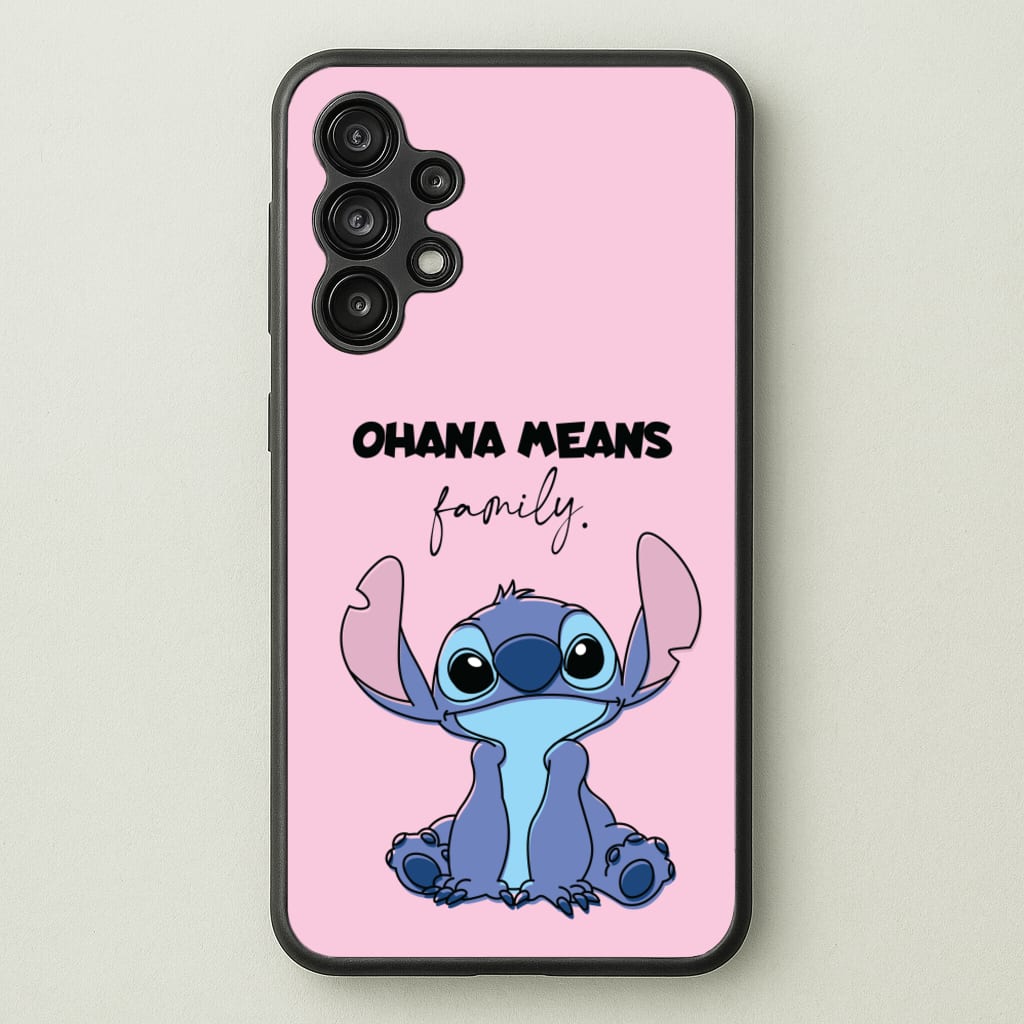 Ohana Means Family Pink - Disney Phone Case for Galaxy A13