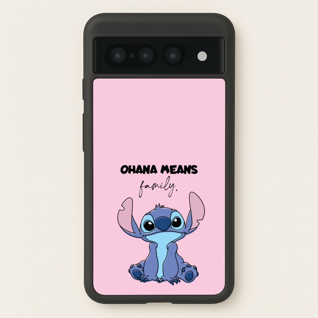Ohana Means Family Pink - Disney Phone Case for Google Pixel 7 Pro