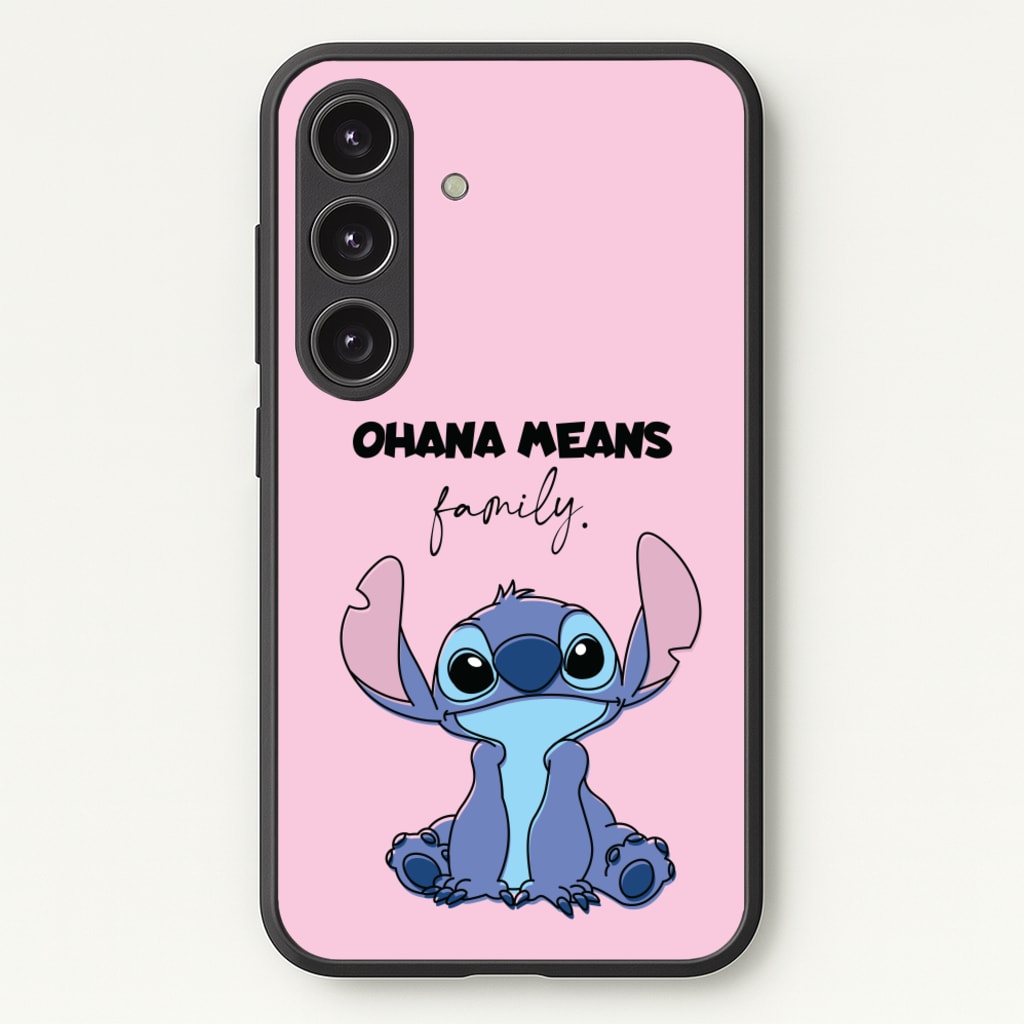 Ohana Means Family Pink - Disney Phone Case for Galaxy S25 Plus