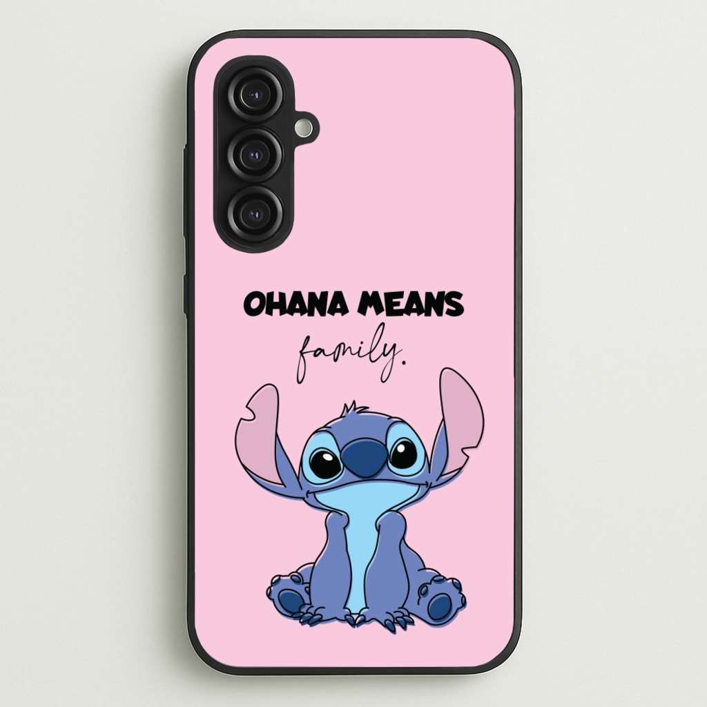Ohana Means Family Pink - Disney Phone Case for Galaxy S23FE