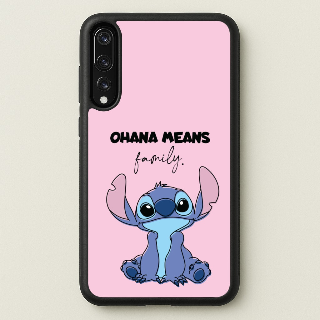 Ohana Means Family Pink - Disney Phone Case for Huawei P20 Pro