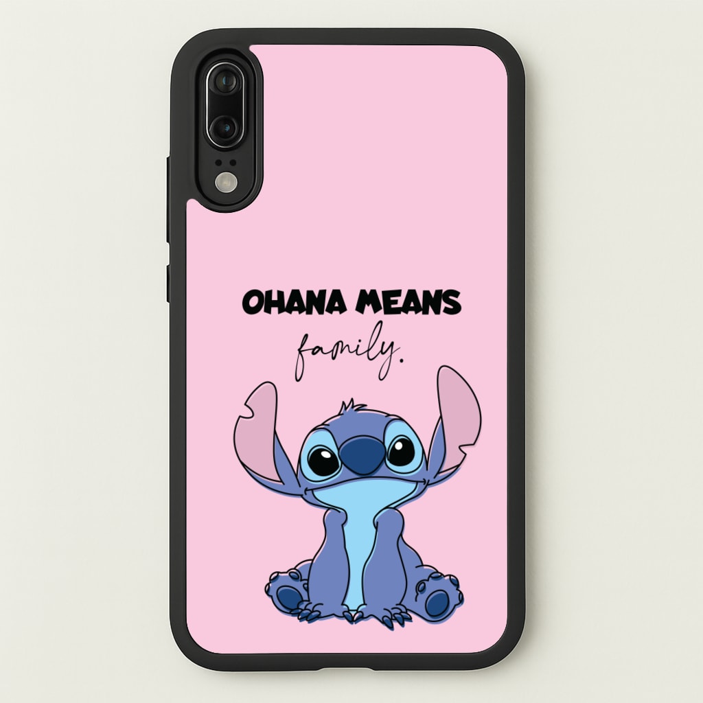 Ohana Means Family Pink - Disney Phone Case for Huawei P20