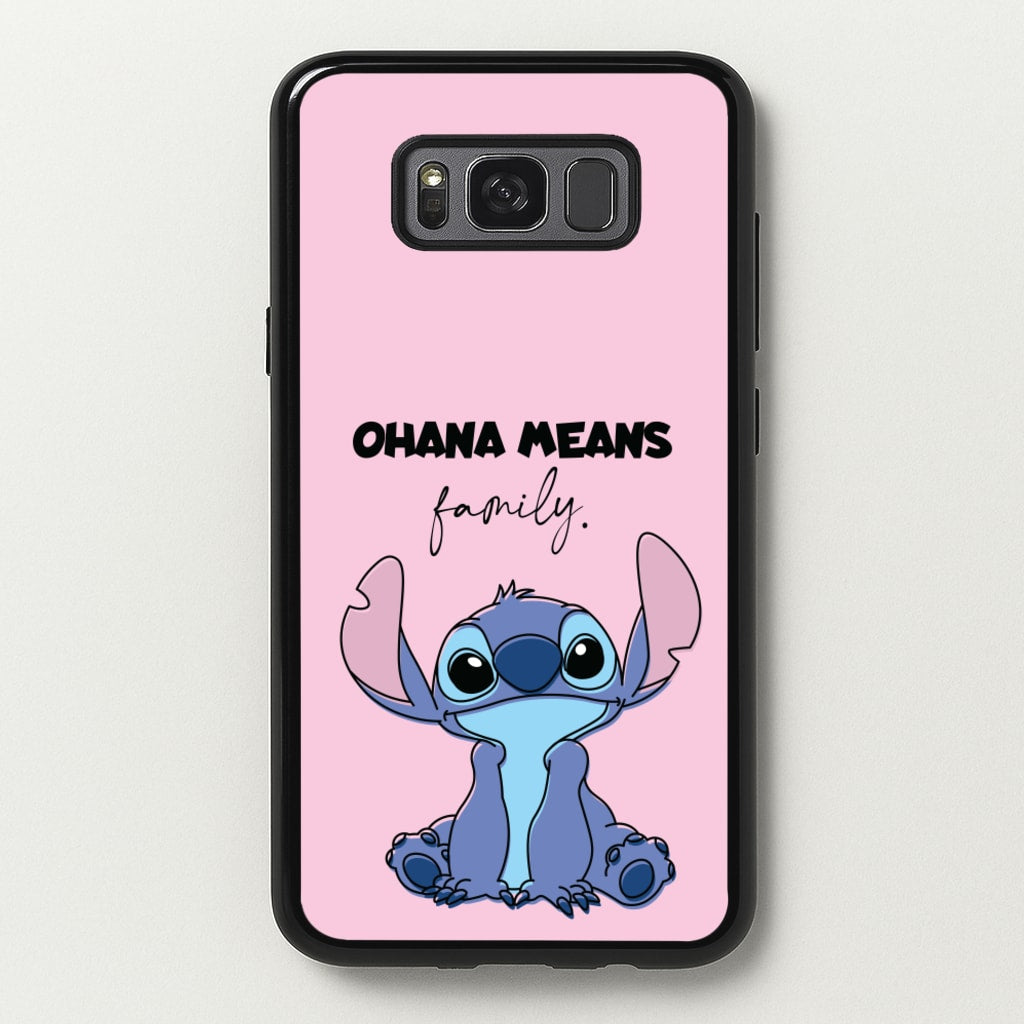 Ohana Means Family Pink - Disney Phone Case for Galaxy S8 Plus