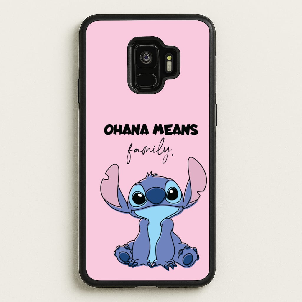 Ohana Means Family Pink - Disney Phone Case for Galaxy S9