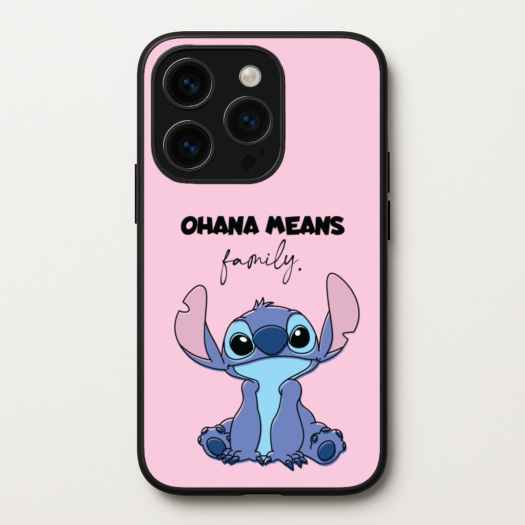 Ohana Means Family Pink - Disney Phone Case for iPhone 14 Pro Max