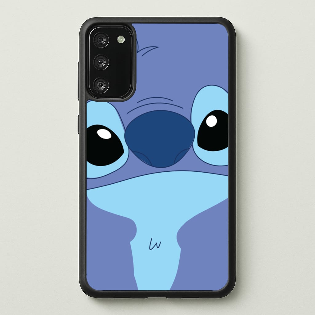 Blue Alien Face - Disney Phone Case for Galaxy S20
