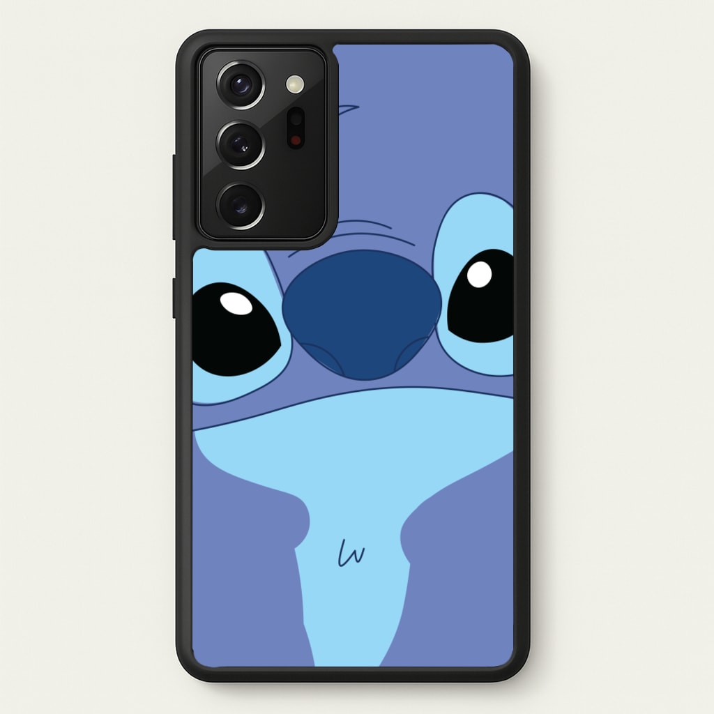 Blue Alien Face - Disney Phone Case for Galaxy Note 20 Ultra