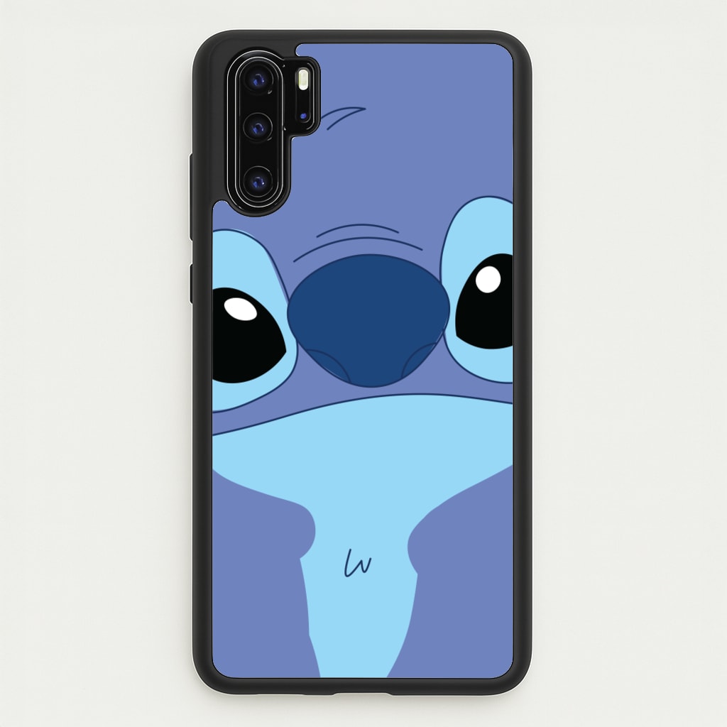 Blue Alien Face - Disney Phone Case for Huawei P30 Pro