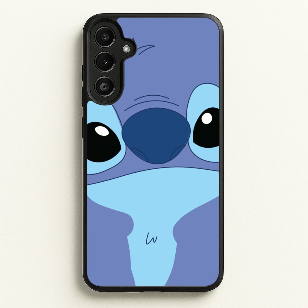 Blue Alien Face - Disney Phone Case for Galaxy A36