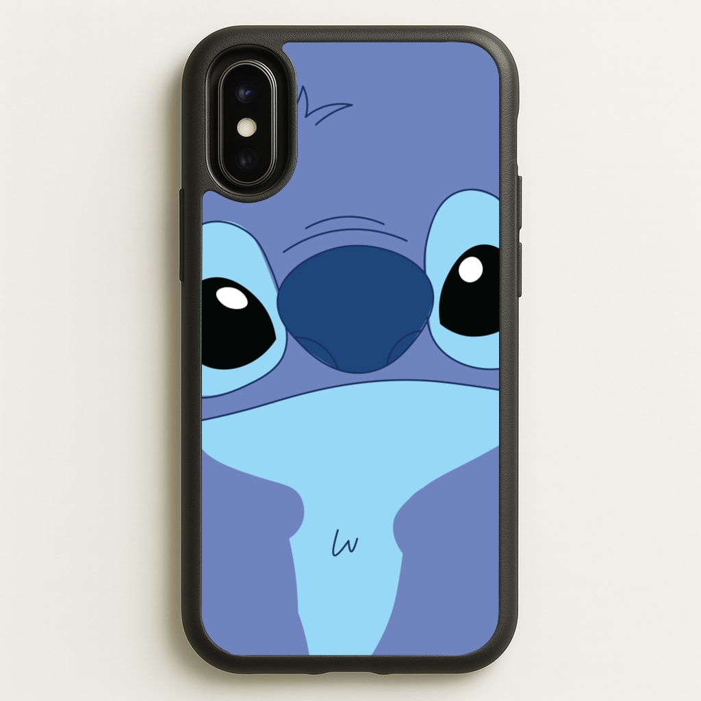Blue Alien Face - Disney Phone Case for iPhone X / XS