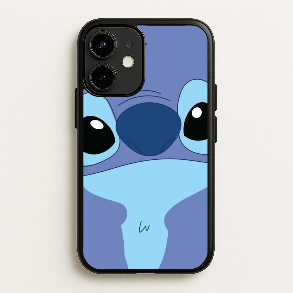 Blue Alien Face - Disney Phone Case for iPhone 12 Mini