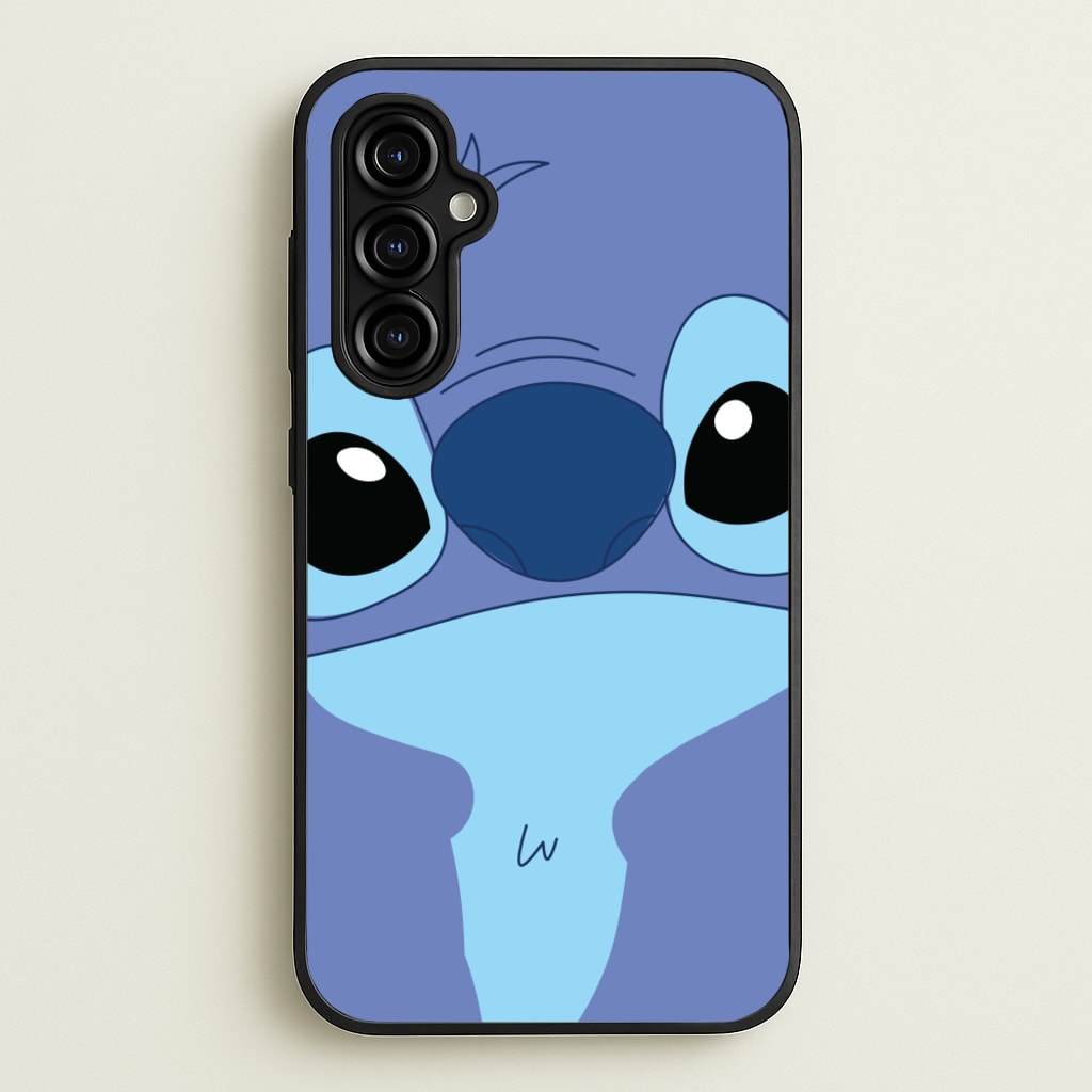 Blue Alien Face - Disney Phone Case for Galaxy A54
