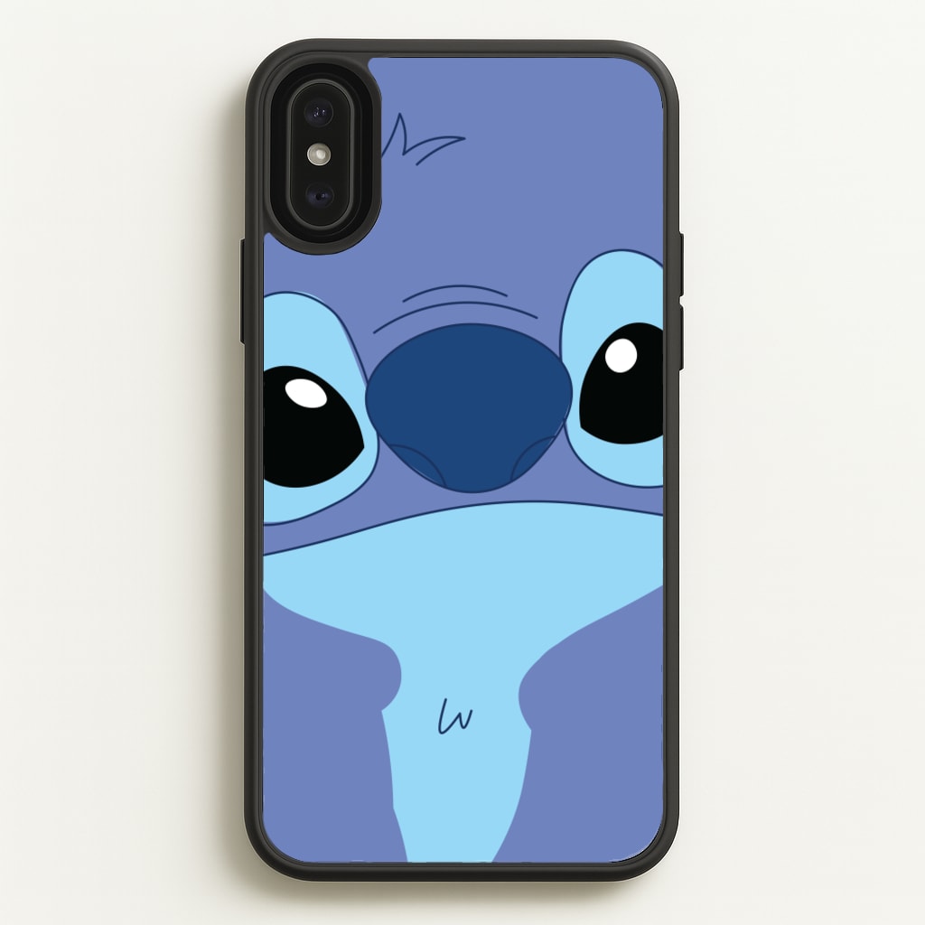 Blue Alien Face - Disney Phone Case for iPhone XS Max