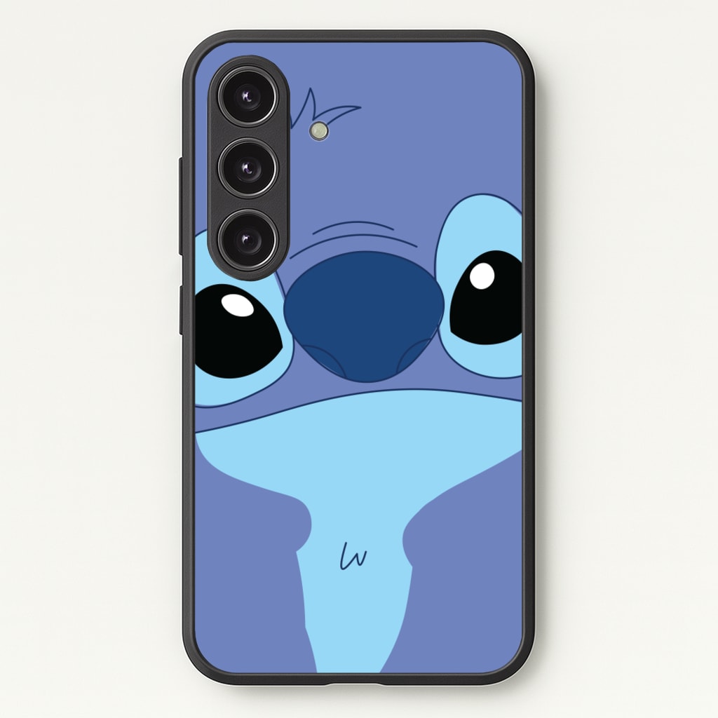 Blue Alien Face - Disney Phone Case for Galaxy S24FE