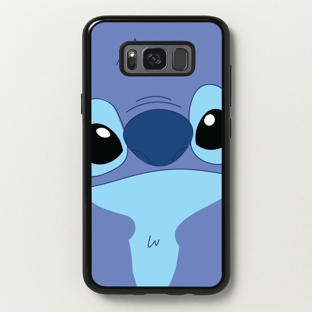 Blue Alien Face - Disney Phone Case for Galaxy S8 Plus