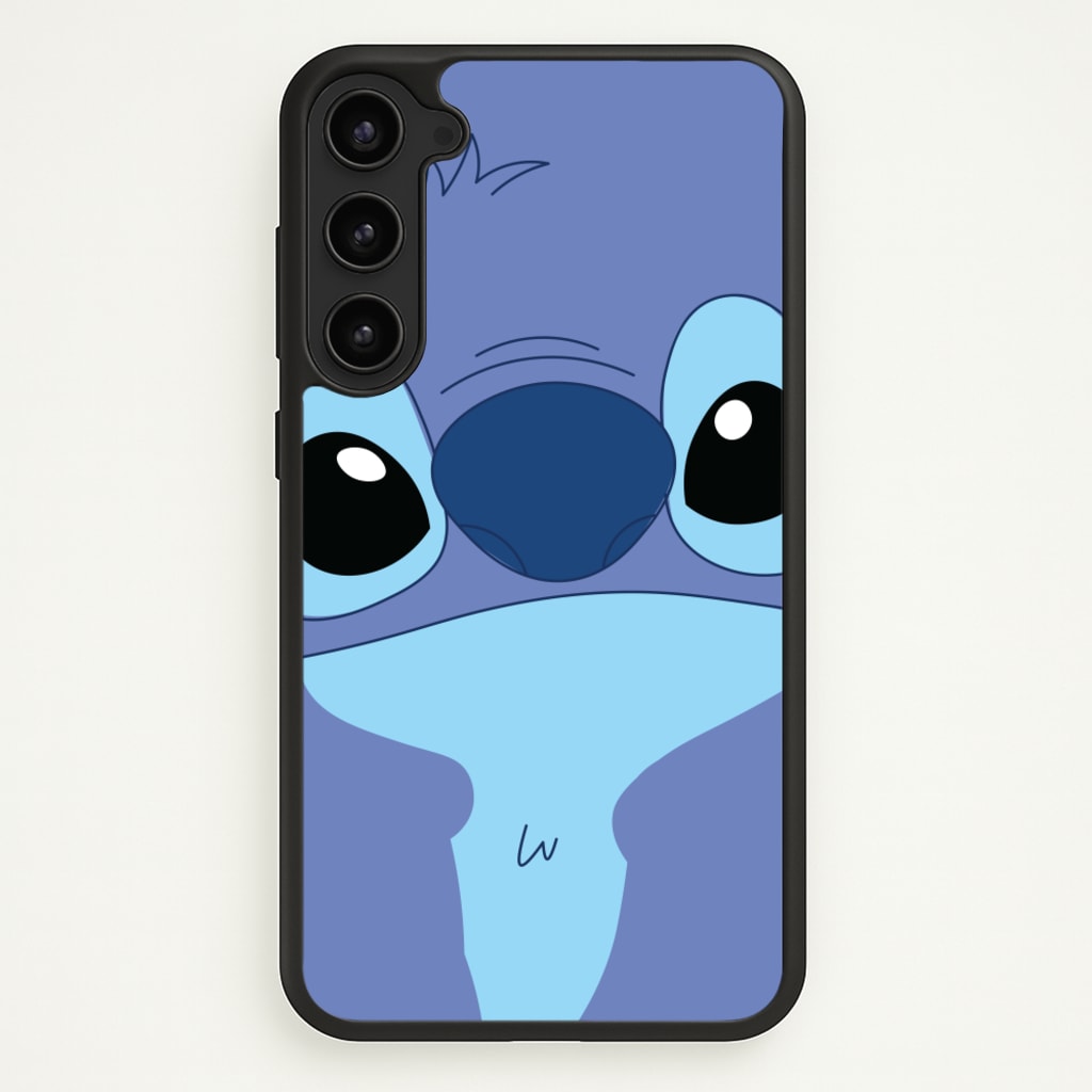 Blue Alien Face - Disney Phone Case for Galaxy S23