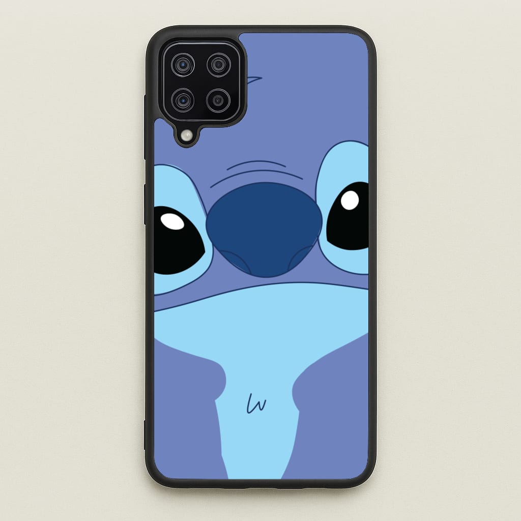 Blue Alien Face - Disney Phone Case for Galaxy A12