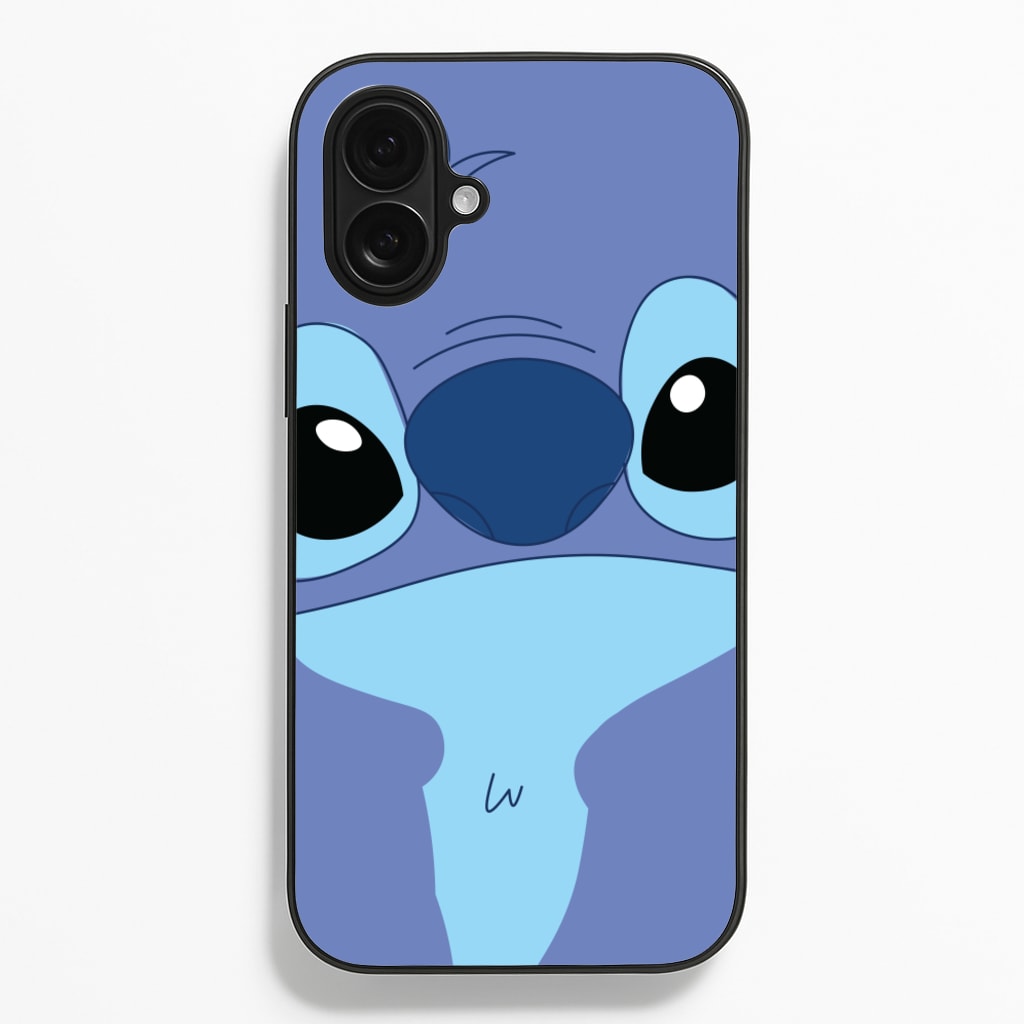 Blue Alien Face Phone Case