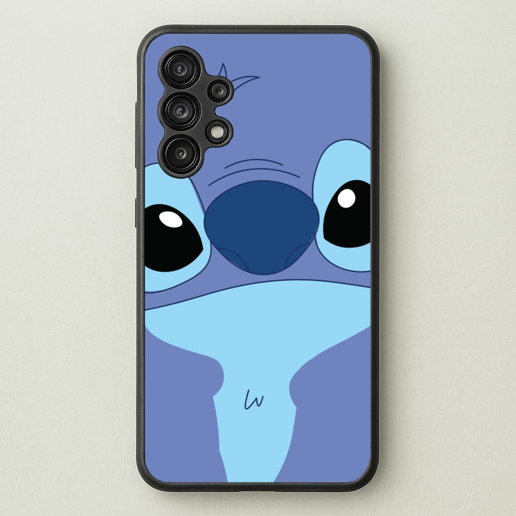 Blue Alien Face - Disney Phone Case for Galaxy A13