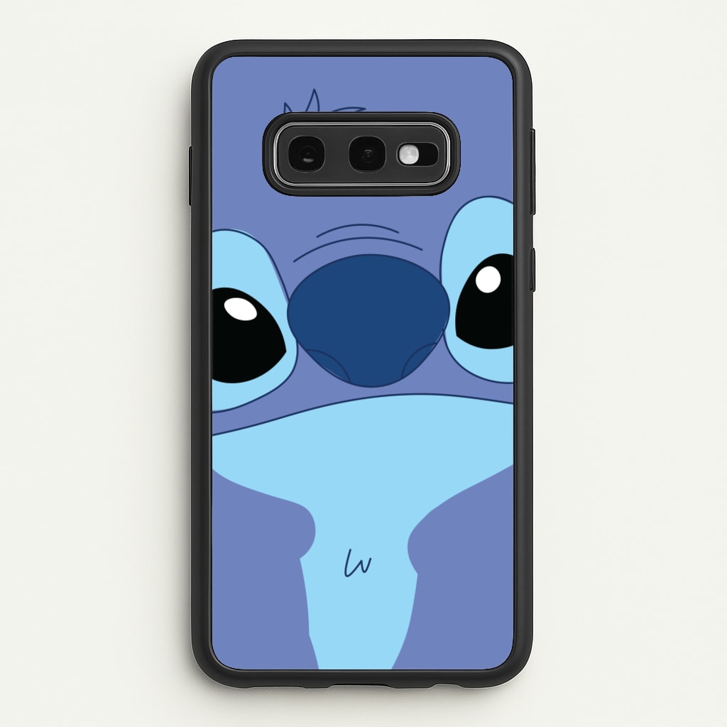 Blue Alien Face - Disney Phone Case for Galaxy S10e
