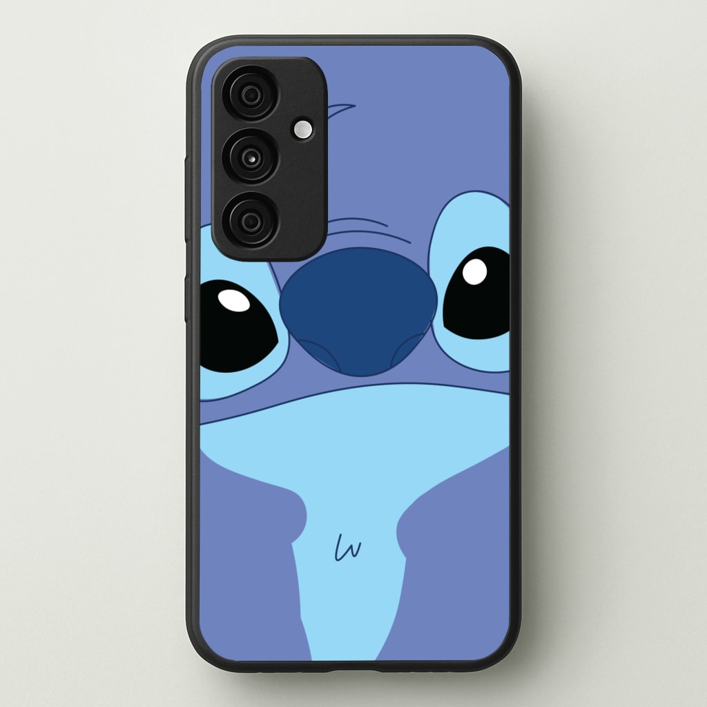 Blue Alien Face - Disney Phone Case for Galaxy A35