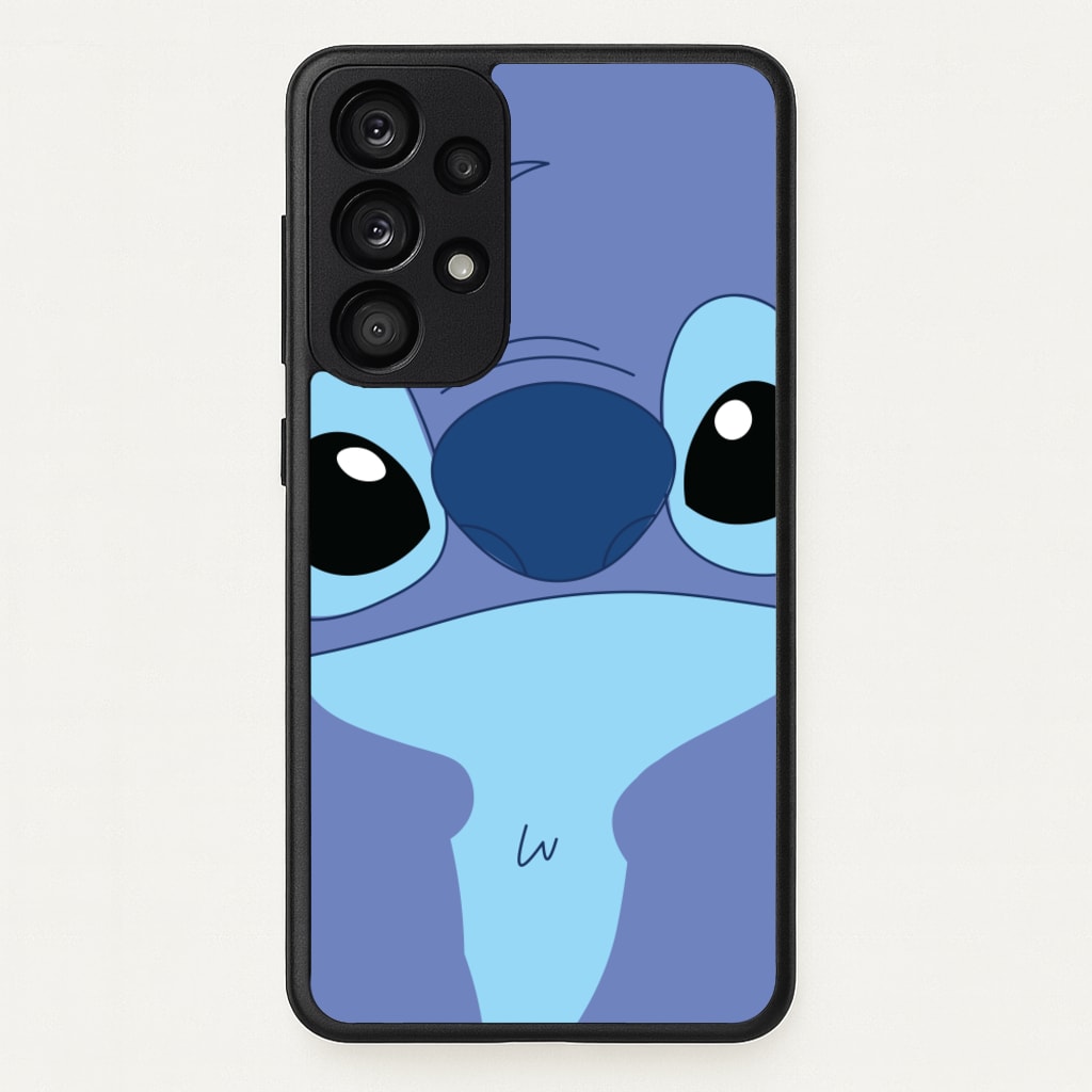 Blue Alien Face - Disney Phone Case for Galaxy A33