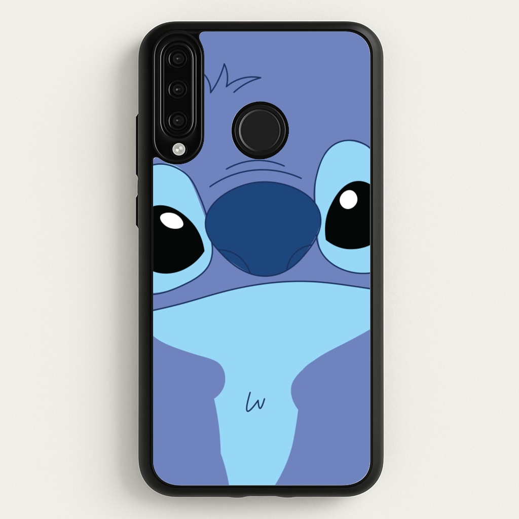 Blue Alien Face - Disney Phone Case for Huawei P30 Lite