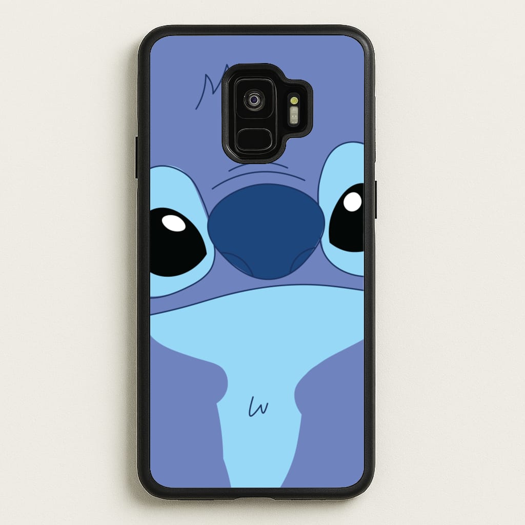 Blue Alien Face - Disney Phone Case for Galaxy S9