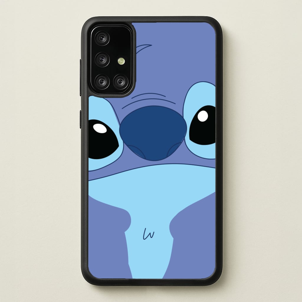 Blue Alien Face - Disney Phone Case for Galaxy A71