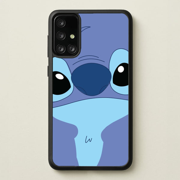 Blue Alien Face - Disney Phone Case for Galaxy A71