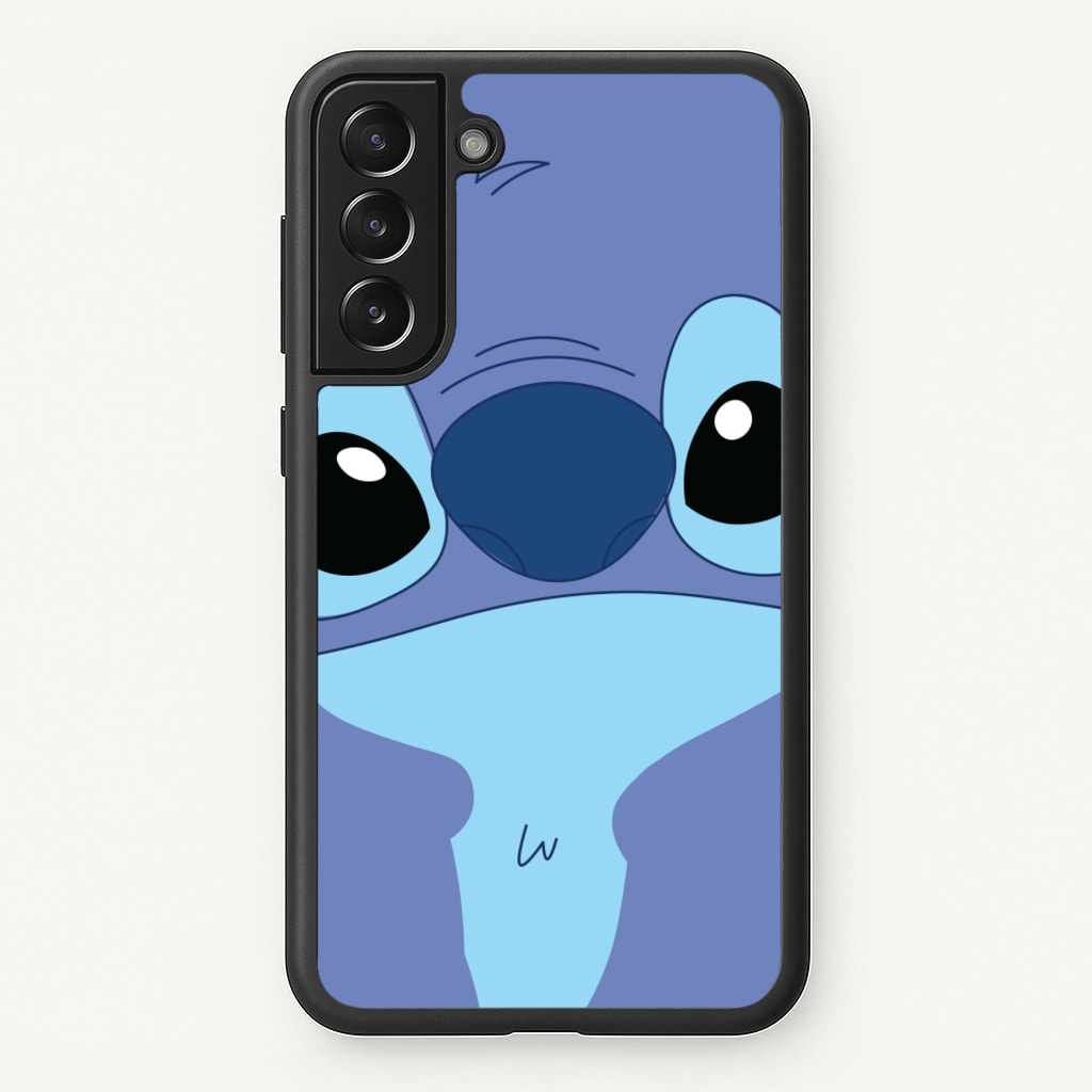 Blue Alien Face - Disney Phone Case for Galaxy S21FE