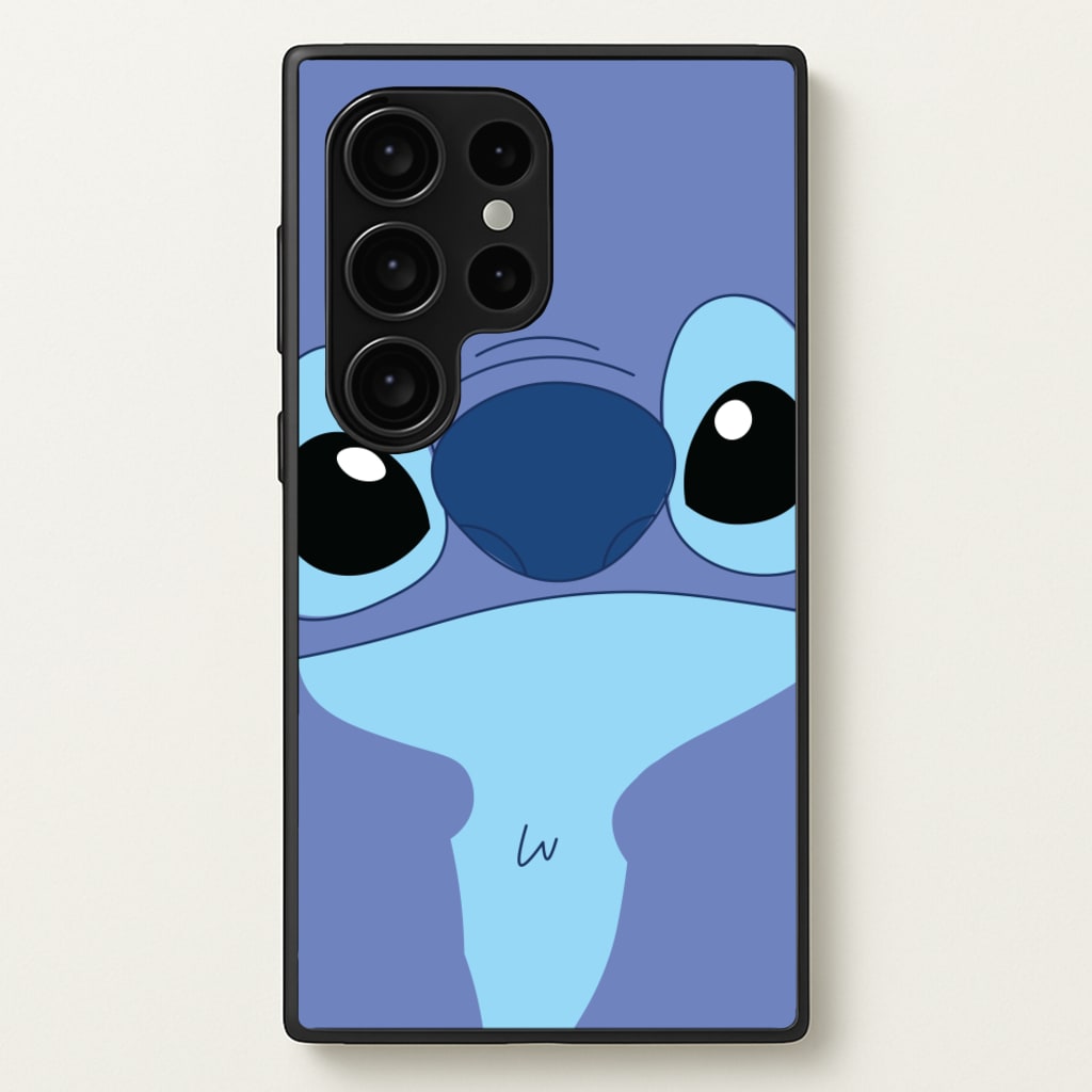 Blue Alien Face - Disney Phone Case for Galaxy S24 Ultra