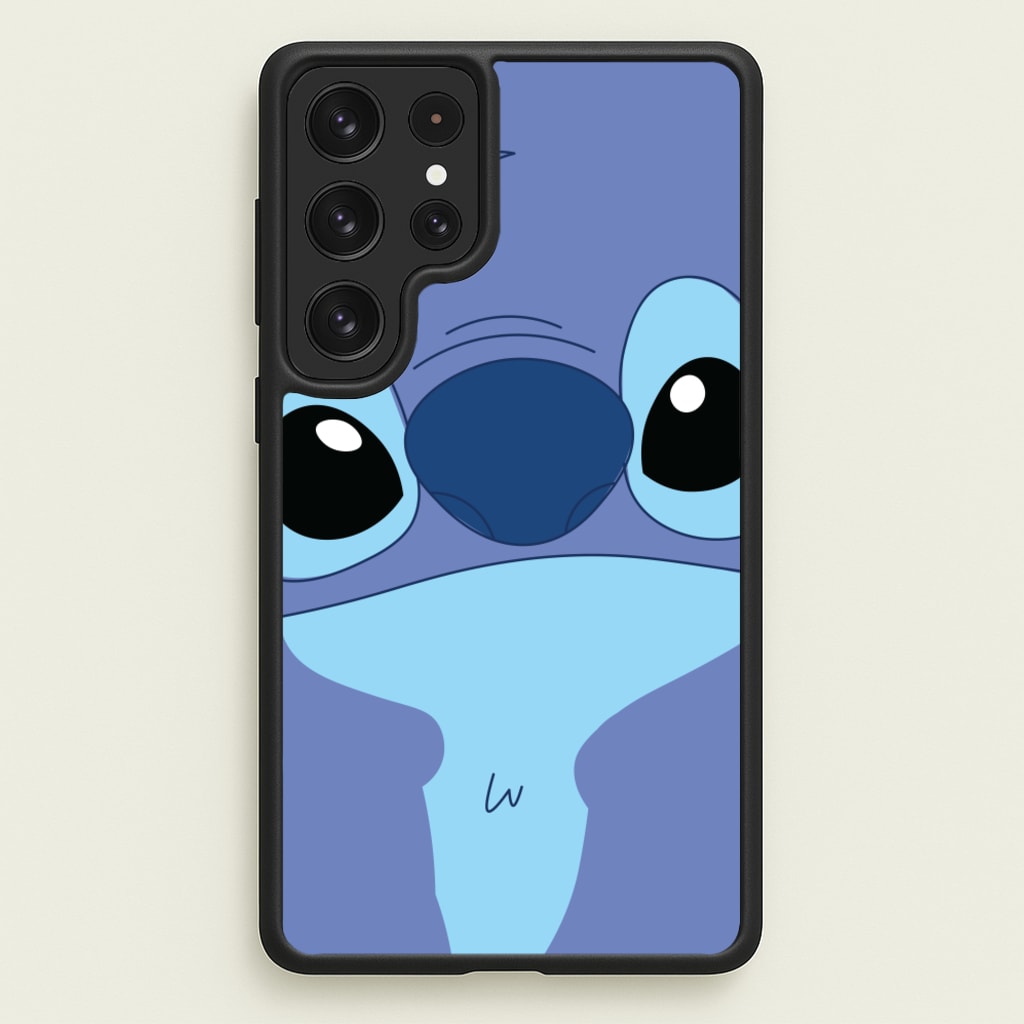 Blue Alien Face - Disney Phone Case for Galaxy S22 Ultra