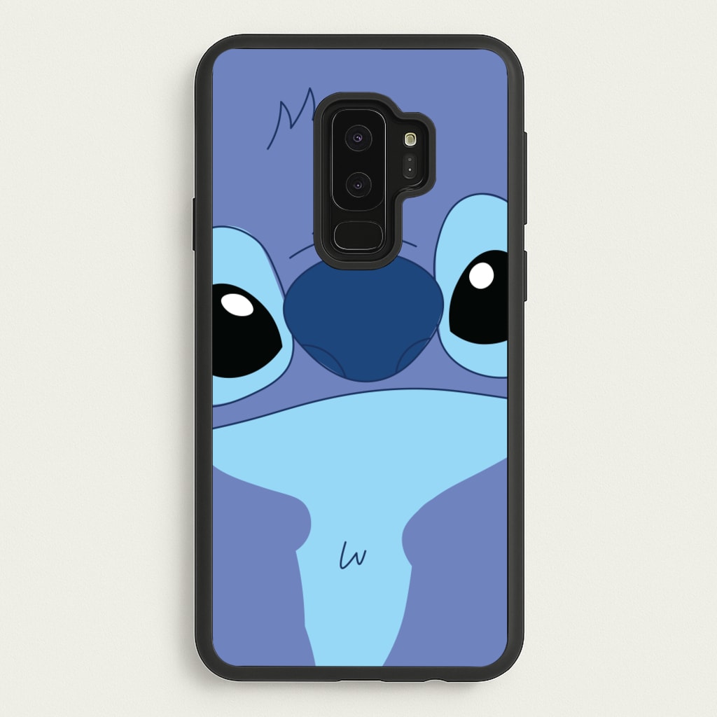 Blue Alien Face - Disney Phone Case for Galaxy S9 Plus