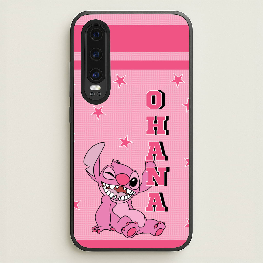 Pink Alien Ohana - Disney Phone Case for Huawei P30