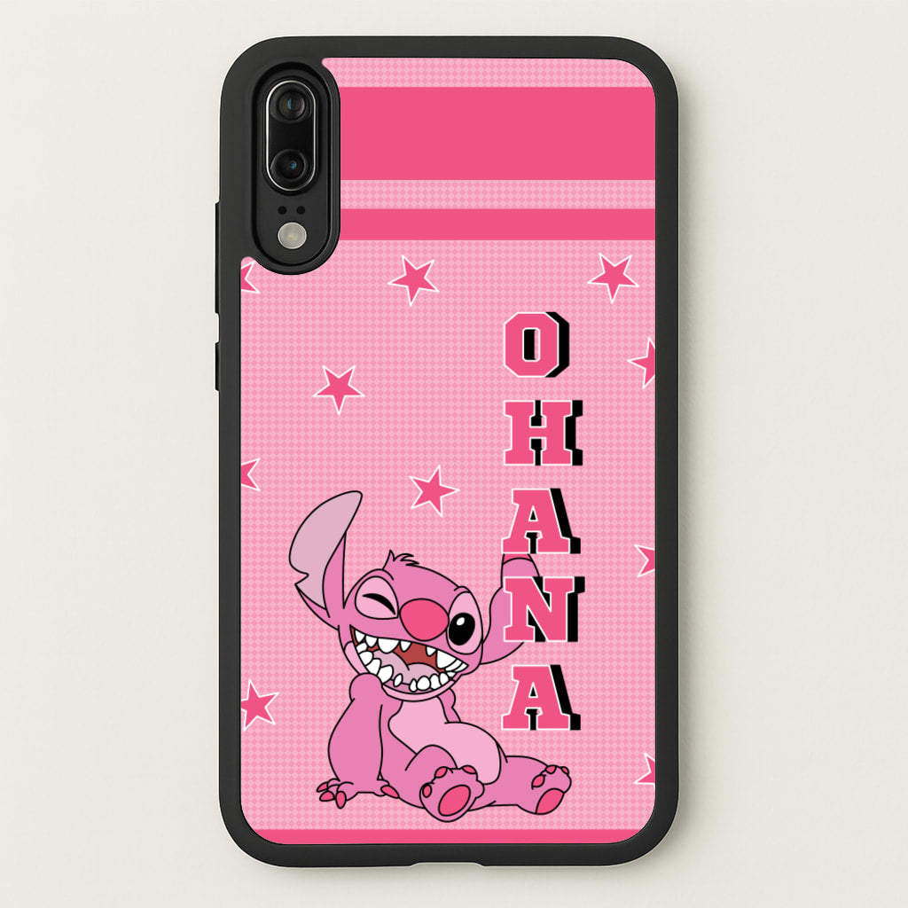 Pink Alien Ohana - Disney Phone Case for Huawei P20