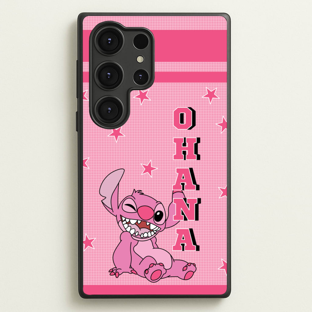 Pink Alien Ohana - Disney Phone Case for Galaxy S25 Ultra