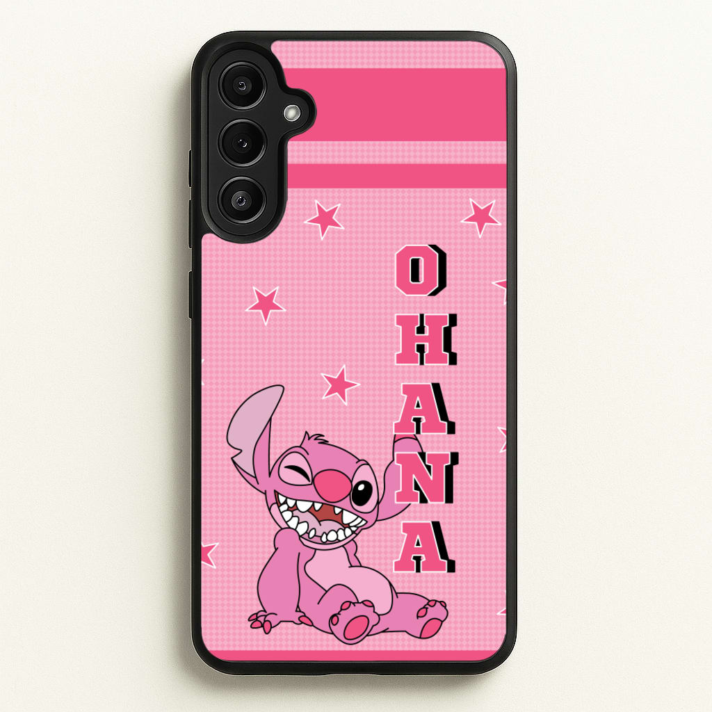 Pink Alien Ohana - Disney Phone Case for Galaxy A36