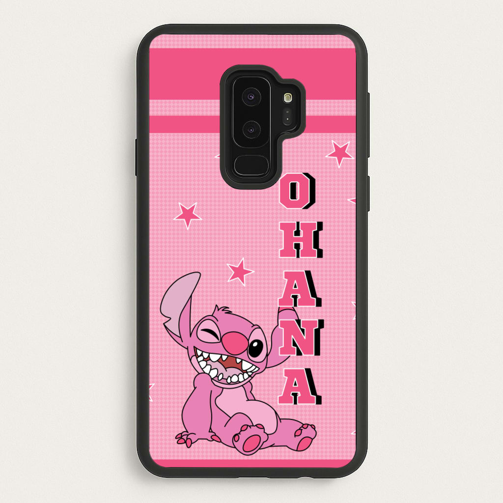 Pink Alien Ohana - Disney Phone Case for Galaxy S9 Plus