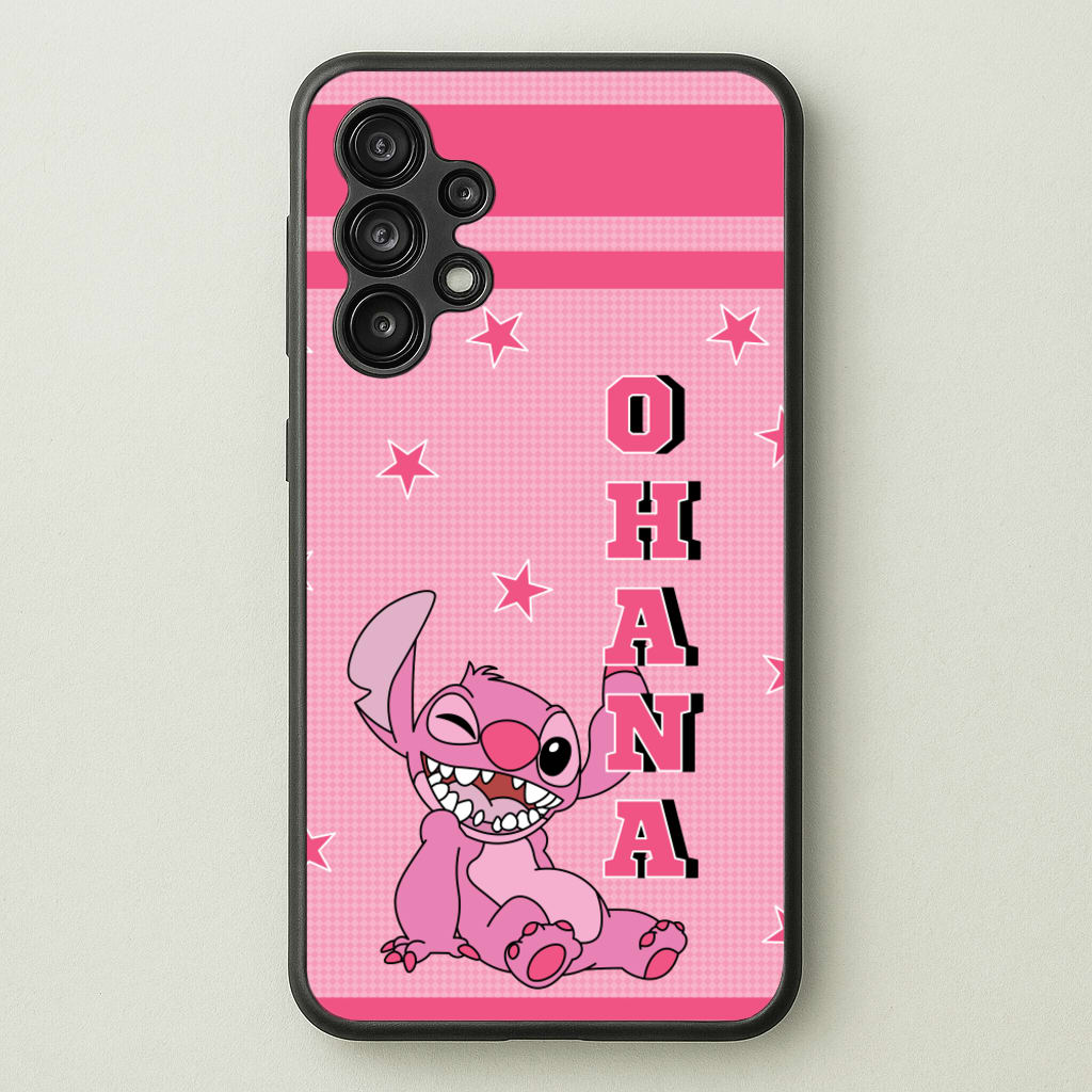 Pink Alien Ohana - Disney Phone Case for Galaxy A13
