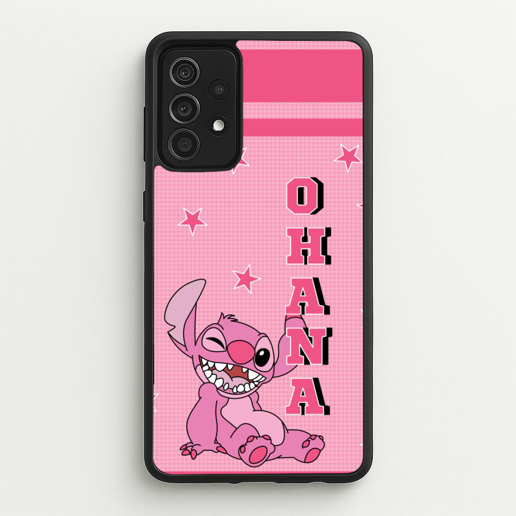 Pink Alien Ohana - Disney Phone Case for Galaxy A52 / A52s