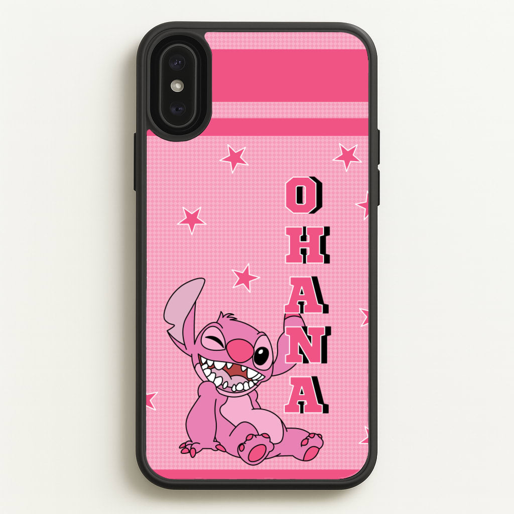 Pink Alien Ohana - Disney Phone Case for iPhone XS Max