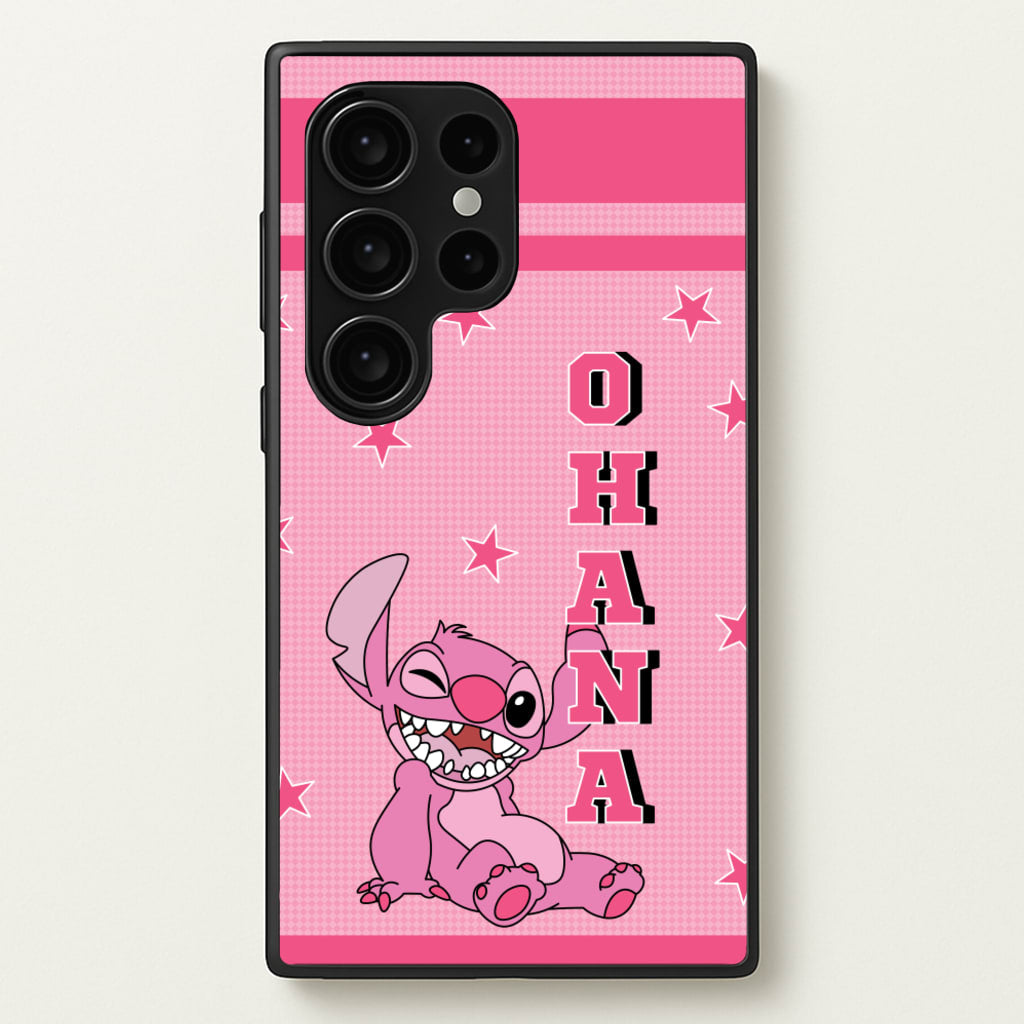 Pink Alien Ohana - Disney Phone Case for Galaxy S24 Ultra