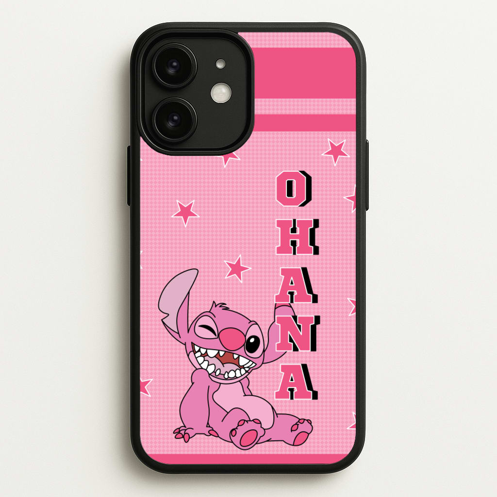 Pink Alien Ohana - Disney Phone Case for iPhone 11
