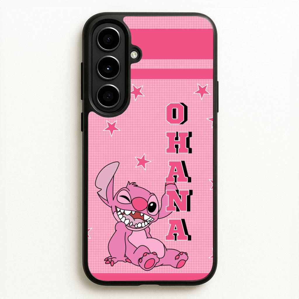 Pink Alien Ohana - Disney Phone Case for Galaxy A56