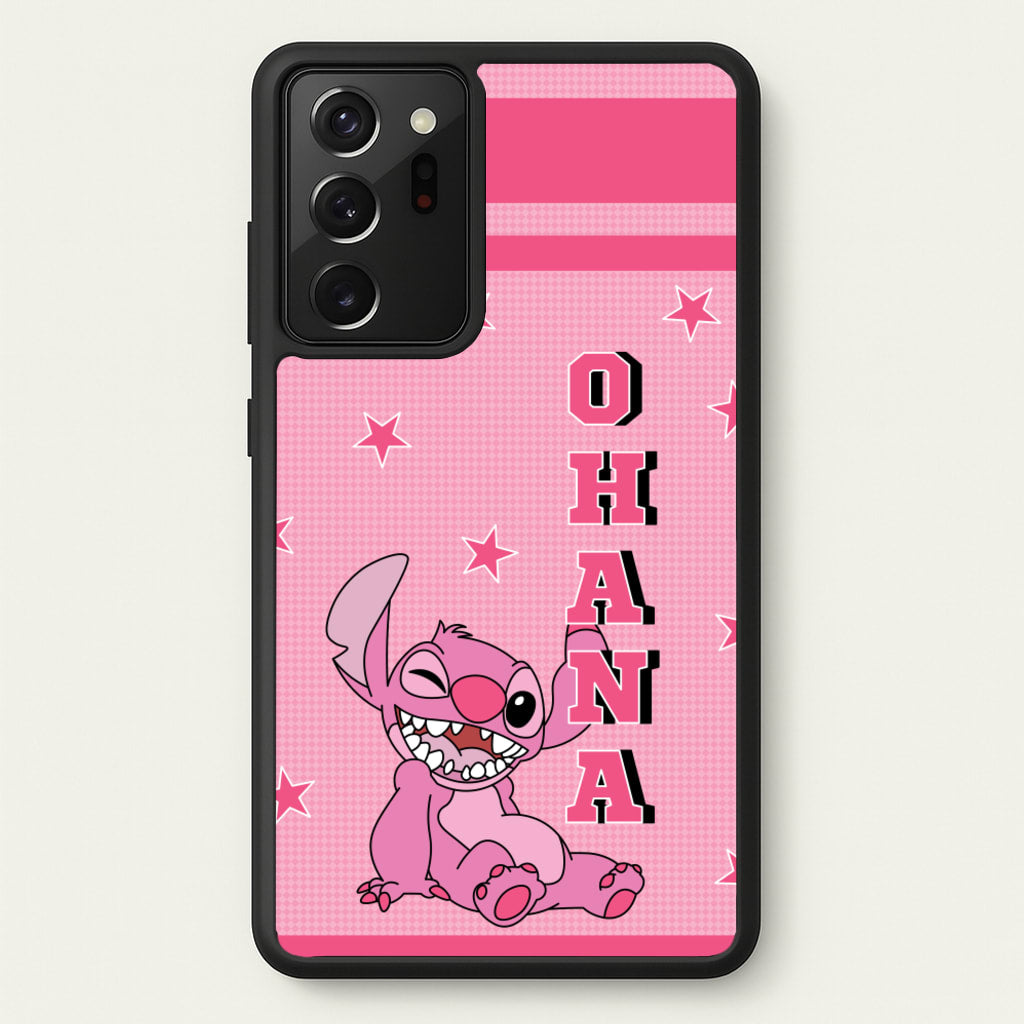 Pink Alien Ohana - Disney Phone Case for Galaxy Note 20 Ultra
