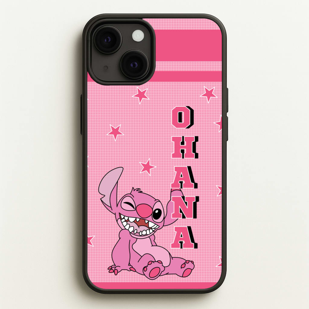 Pink Alien Ohana - Disney Phone Case for iPhone 13 Mini
