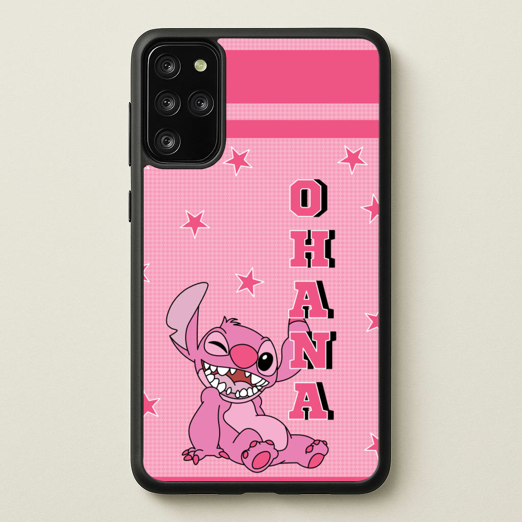 Pink Alien Ohana - Disney Phone Case for Galaxy S20 Plus