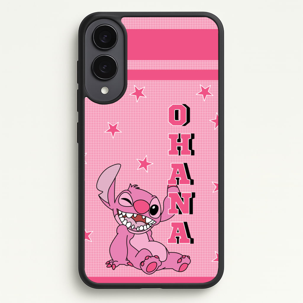 Pink Alien Ohana - Disney Phone Case for Galaxy S25 Edge