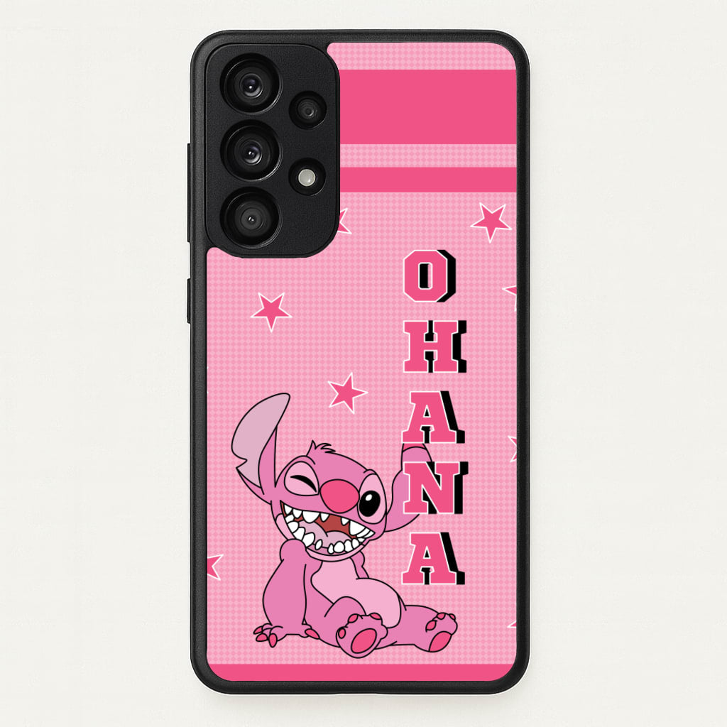 Pink Alien Ohana - Disney Phone Case for Galaxy A53